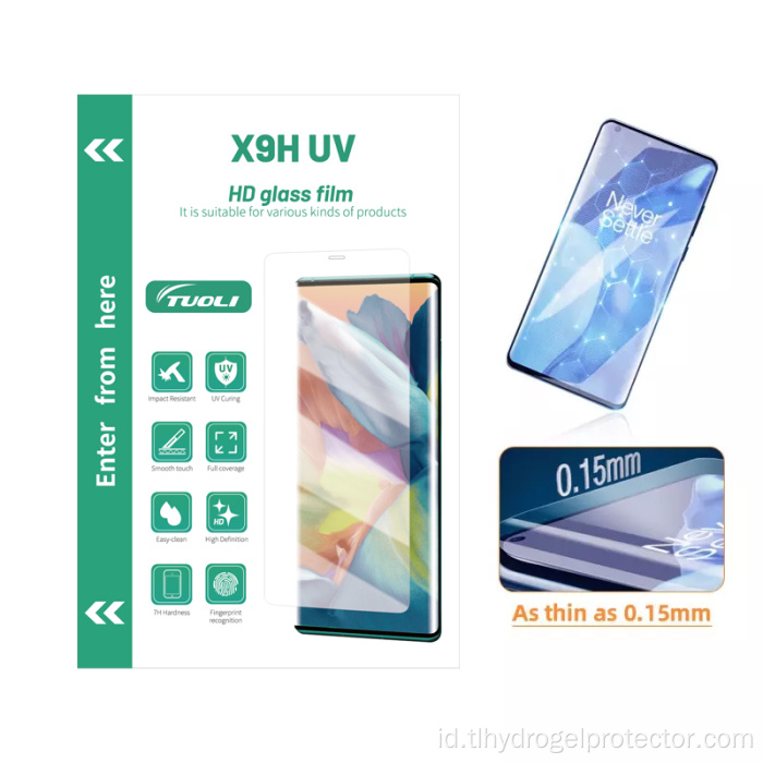 UV Curing Glass Film untuk Mesin Pemotong Film